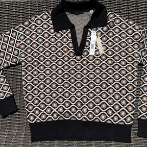 Tahari Patterned Sweater - Size S - NWT